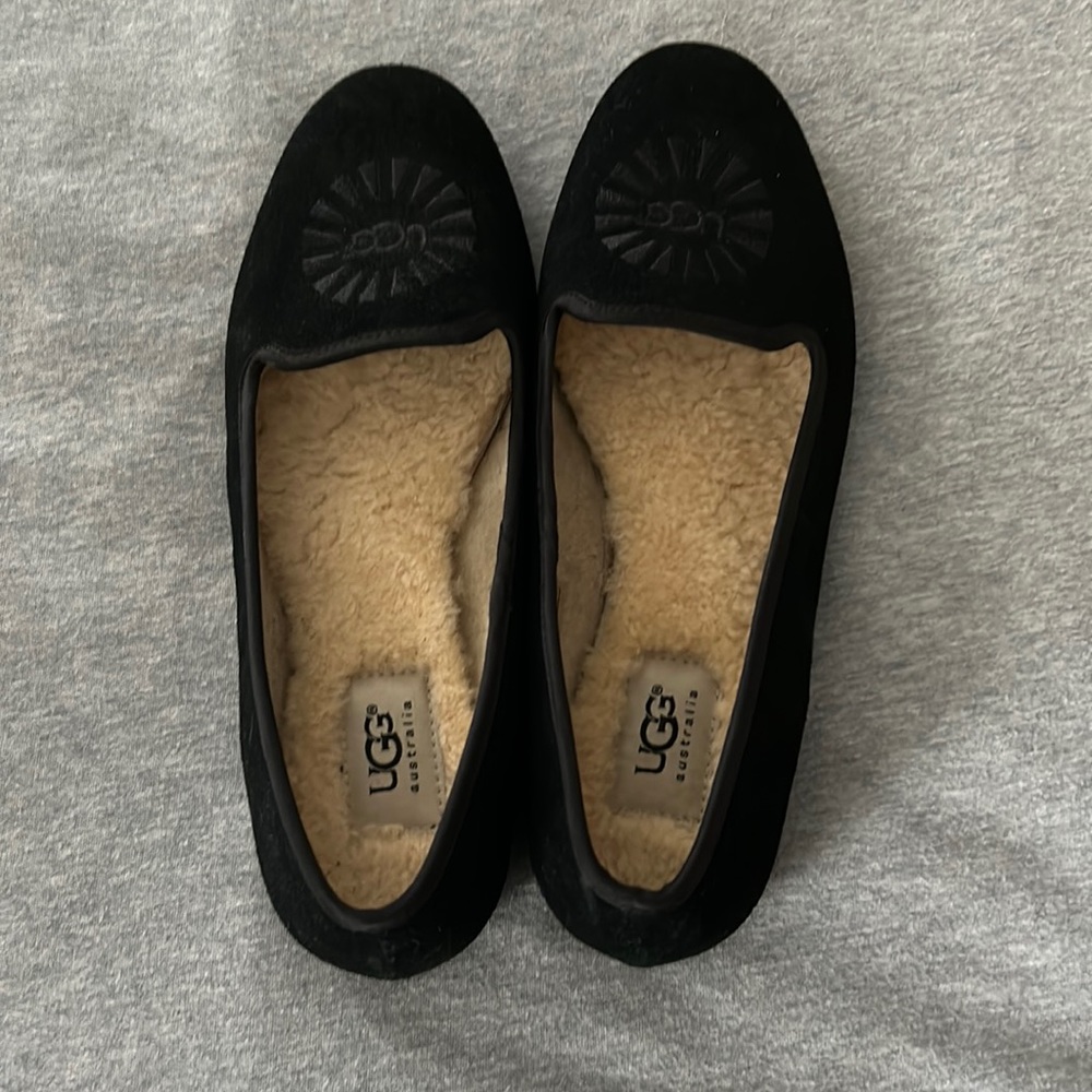 Black Ugg Loafers Size 8